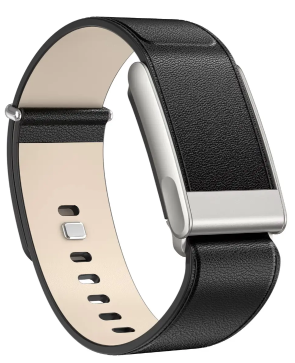 Ремешок для фитнес-браслета Armorstandart Leather Loop for Whoop MG Black with Siver (ARM93094)
