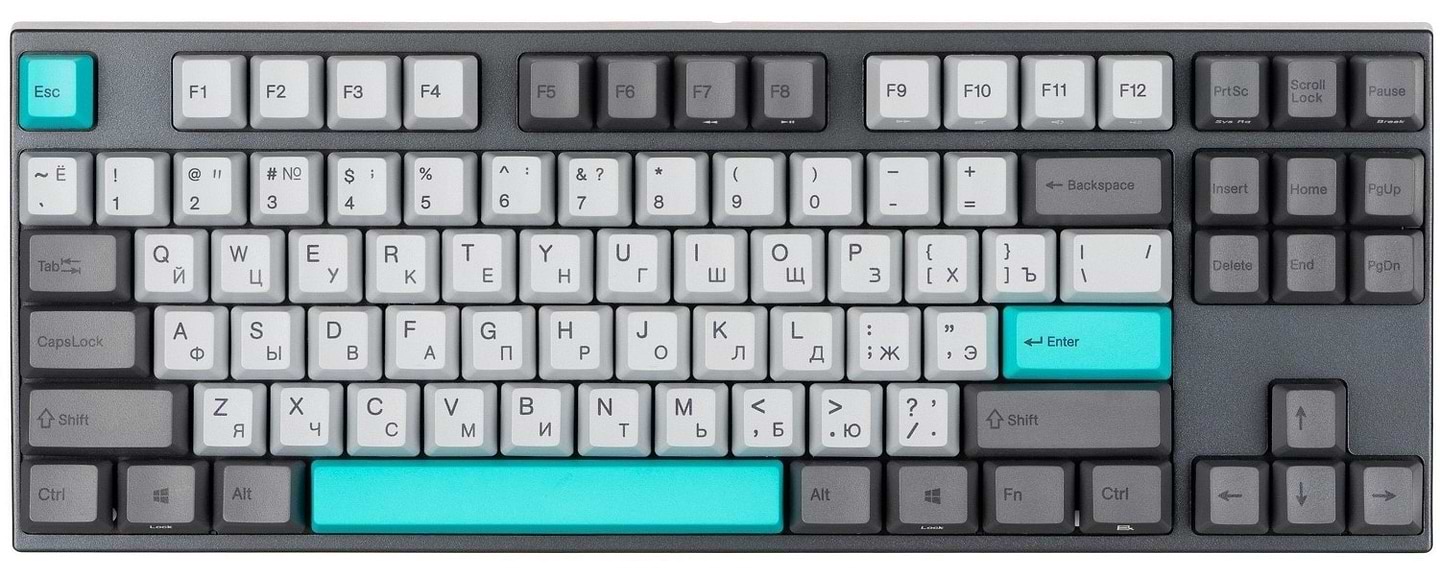 Клавіатура бездротова ігрова Varmilo APT87 Moonlight, C-TK Red, WL/USB-A, White Led (A92A023D4A5A17A007) - Фото 1