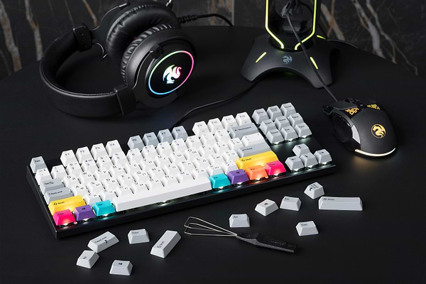 Фото - Клавиатура беспроводная игровая Varmilo APT87 CMYK, K-Prestige Silent, WL/USB-A, White Led (A92A024F8A5A17A007)