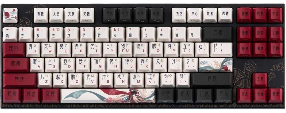 Клавиатура беспроводная игровая Varmilo APT87 Beijing Opera, C-TK Red, WL/USB-A, White Led (A92A028D4A5A17A025) - Фото 1