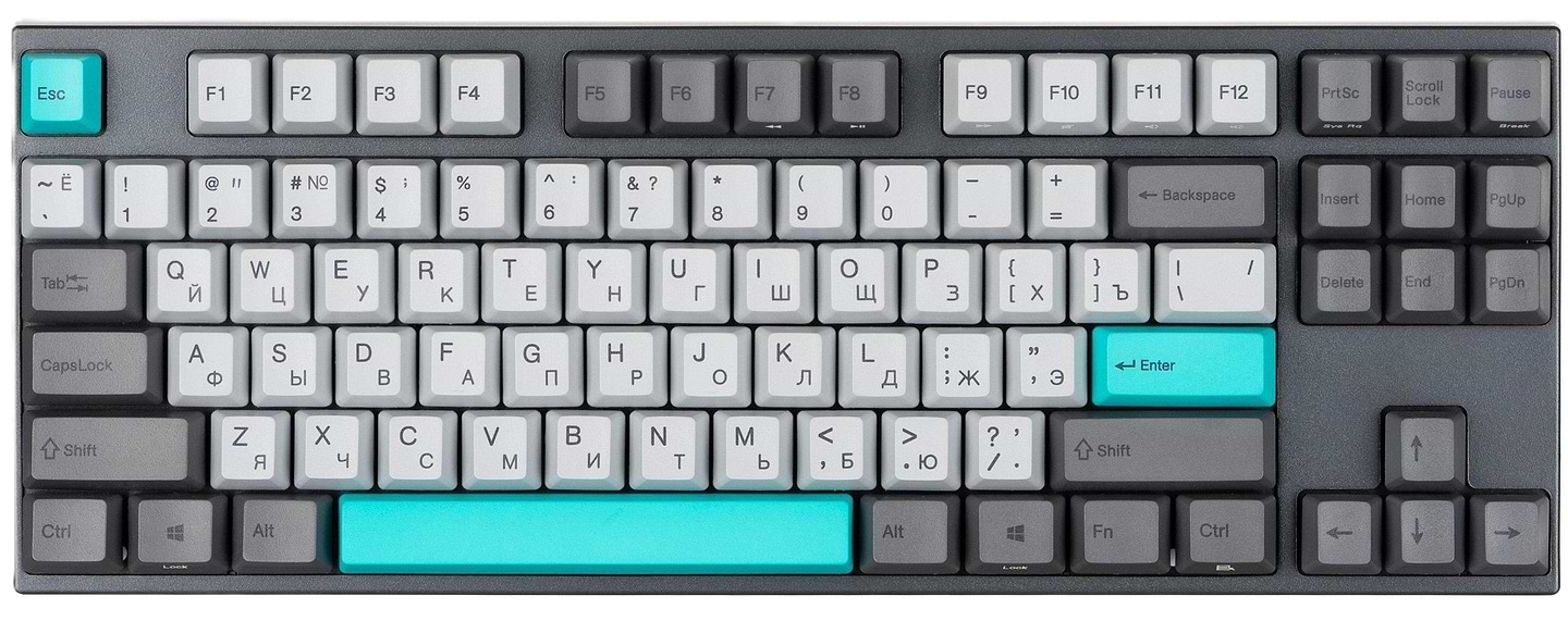 Клавіатура дротова ігрова Varmilo APG87 Moonlight, C-TK Brown, WL/USB-A, White Led (A94A023D3A5A17A007) - Фото 1