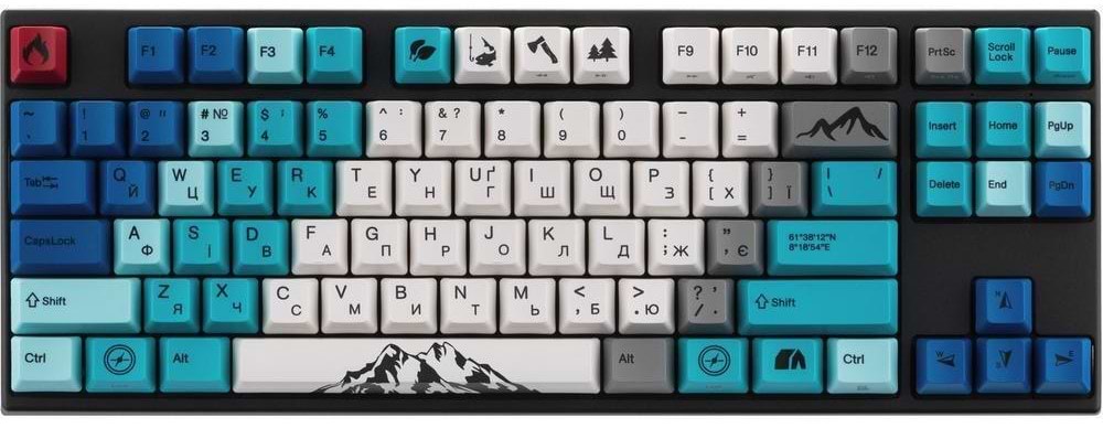 Клавиатура проводная игровая Varmilo APG87 Summit R1, C-TK Brown, WL/USB-A, White Led (A94A050D3A5A17A007) - Фото 1