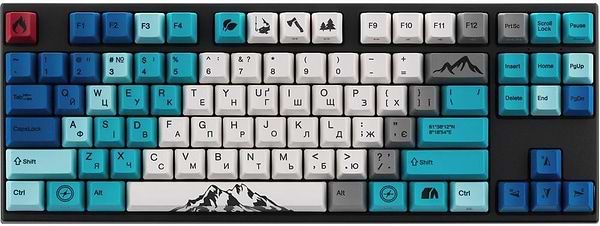 Фото - Клавиатура проводная игровая Varmilo APG87 Summit R1, Daisy L, WL/USB-A, White Led (A94A050F9A5A17A007)