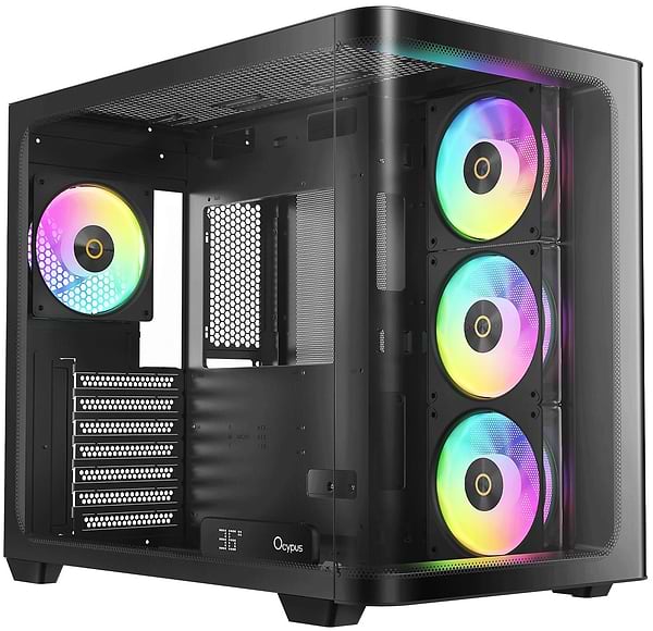 Фото - Корпус OCYPUS IOTA C70 BK CURVE ARGB DIGITAL (IOTA-C70-BKD400CD-GL)