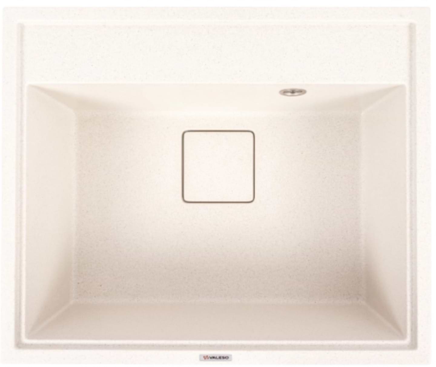 Мойка кухонная VALESO 6050 SHERLIT матовая (белая в точку)