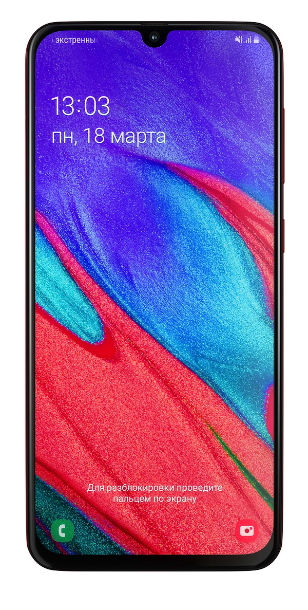 Фото - Смартфон Samsung Galaxy A40 64Gb Red (SM-A405FZRD)