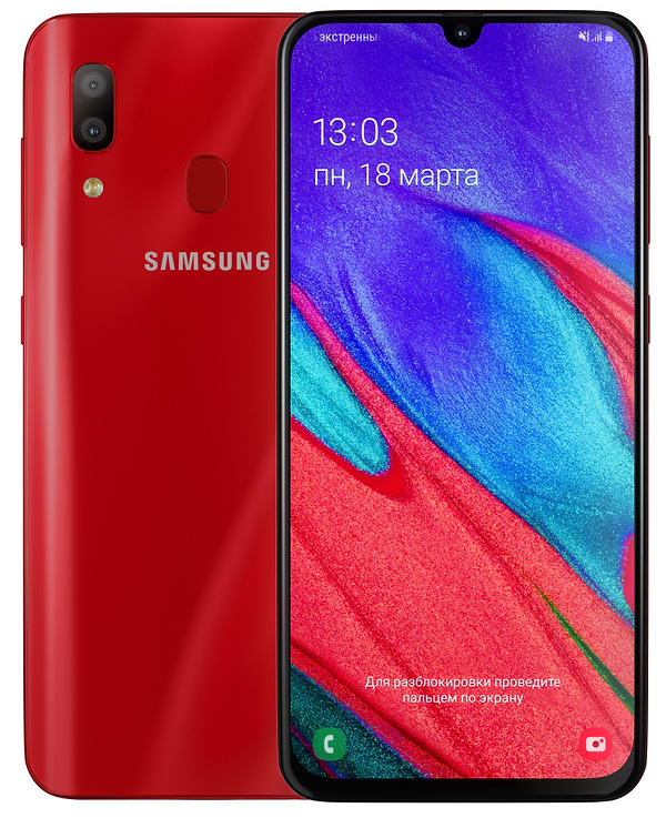 Фото - Смартфон Samsung Galaxy A40 64Gb Red (SM-A405FZRD)
