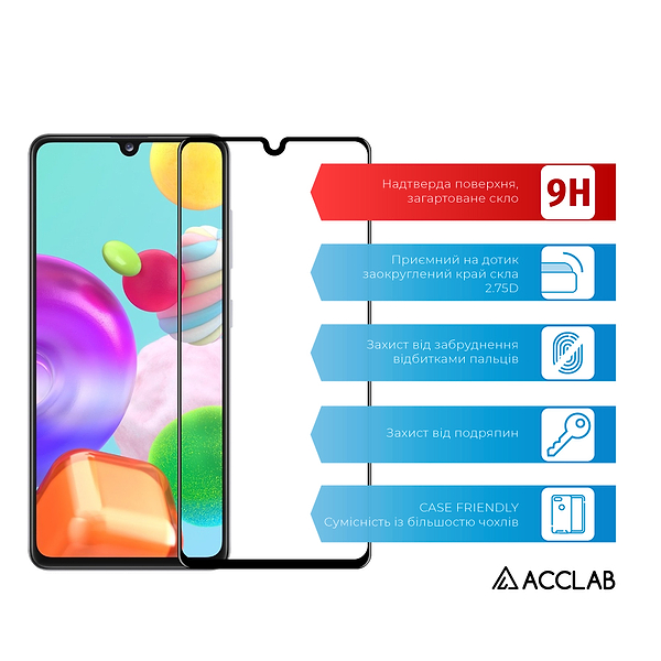 Фото - Захисне скло для смартфону ACCLAB Full Glue for Samsung A41 25в1 (1283126499326)