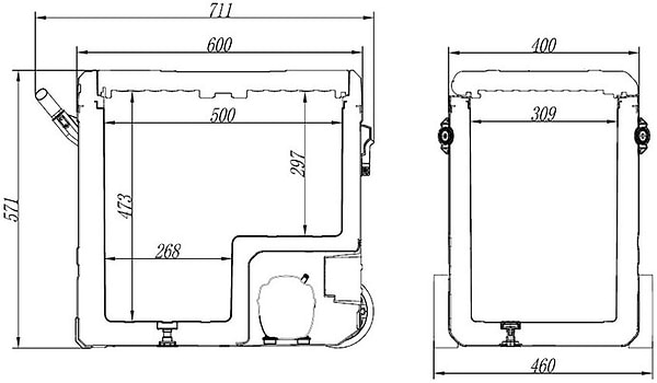 Фото - Холодильник автомобільний Brevia 60 л (22640)