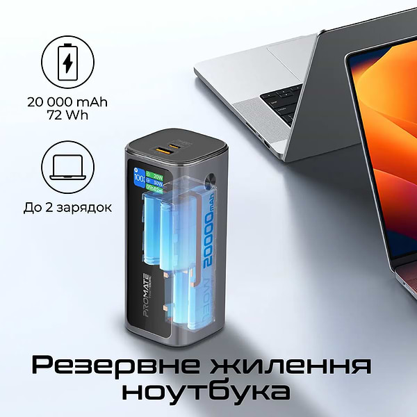 Фото - Батарея мобильная Promate 20000mAh titan-130rc)
