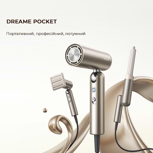 Фото - Фен-стайлер Dreame Pocket Titanium (AHD51-TI)