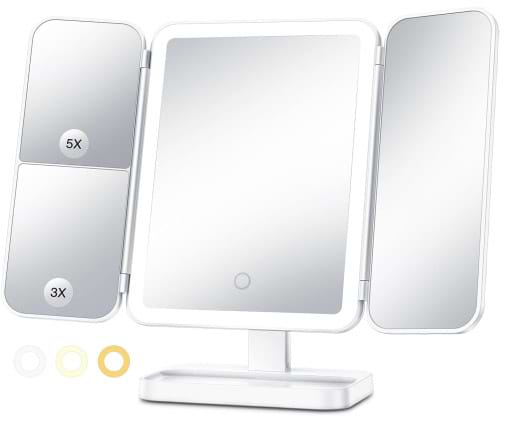 Фото - Косметическое зеркало AIMED Makeup Mirror 360 LED White (AI-MMirror360)