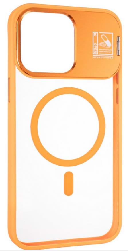 Фото - Чохол для смартфону Gelius Yoga Case Camera stand MagSafe for iPhone 14 Pro Max Flame Orange (98599)