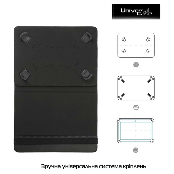 Фото - Чехол для планшета Armorstandart Silicone Hooks 10 Black (ARM59078)