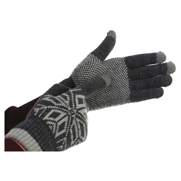 Фото - Рукавички для сенсорних екранів Armorstandart Touch Gloves Snowflake з орнаментом Light Grey (ARM59995)