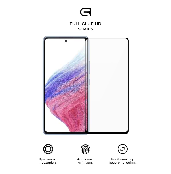 Фото - Защитное стекло для смартфона Armorstandart Full Glue HD for Samsung A53 5G (A536) Black (ARM66046)