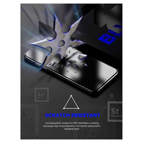 Фото - Защитное стекло для смартфона Armorstandart Space Black Icon for Apple iPhone 15 Pro Max Black (ARM68228)