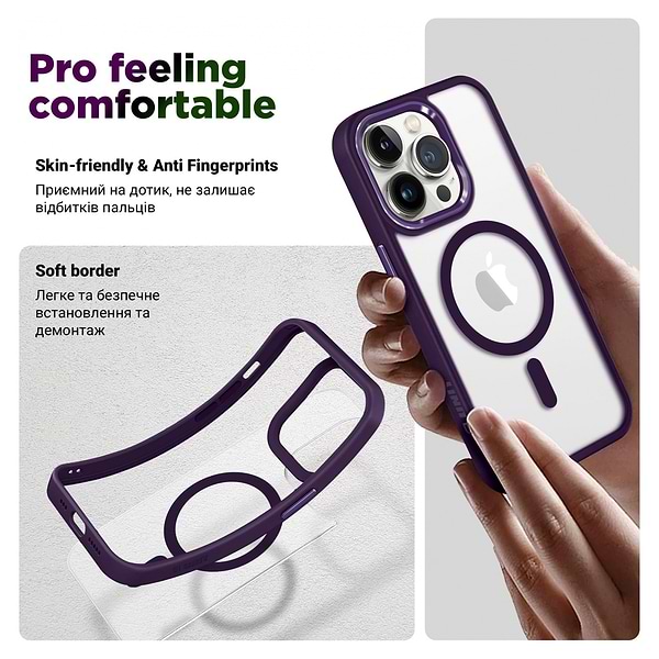 Фото - Чохол для смартфону Armorstandart MagSafe for Apple iPhone 15 Pro Max Purple (ARM75230)