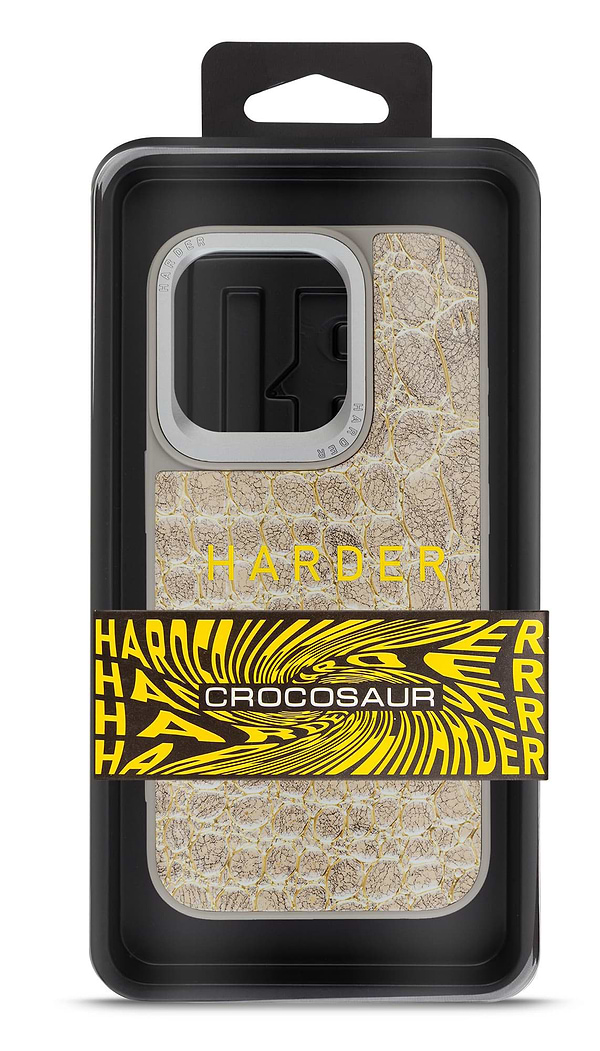 Фото - Чехол для смартфона Harder Crocosaur for Apple iPhone 15 Pro Titanium (ARM76705)
