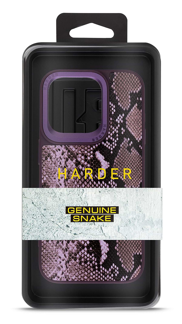 Фото - Чохол для смартфону Harder Genuine Snake for Apple iPhone 15 Pro Dark Purple (ARM76782)