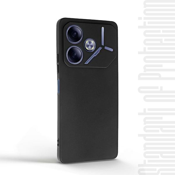 Фото - Уцінка - Чохол для смартфону Armorstandart Matte Slim Fit for Tecno Pova 6 (LI7) Camera cover Black (ARM78190)