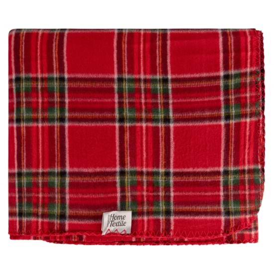Фото - Плед односпальний Ardesto Fleece 130x160 см клітинка червоний (ART0717PB)