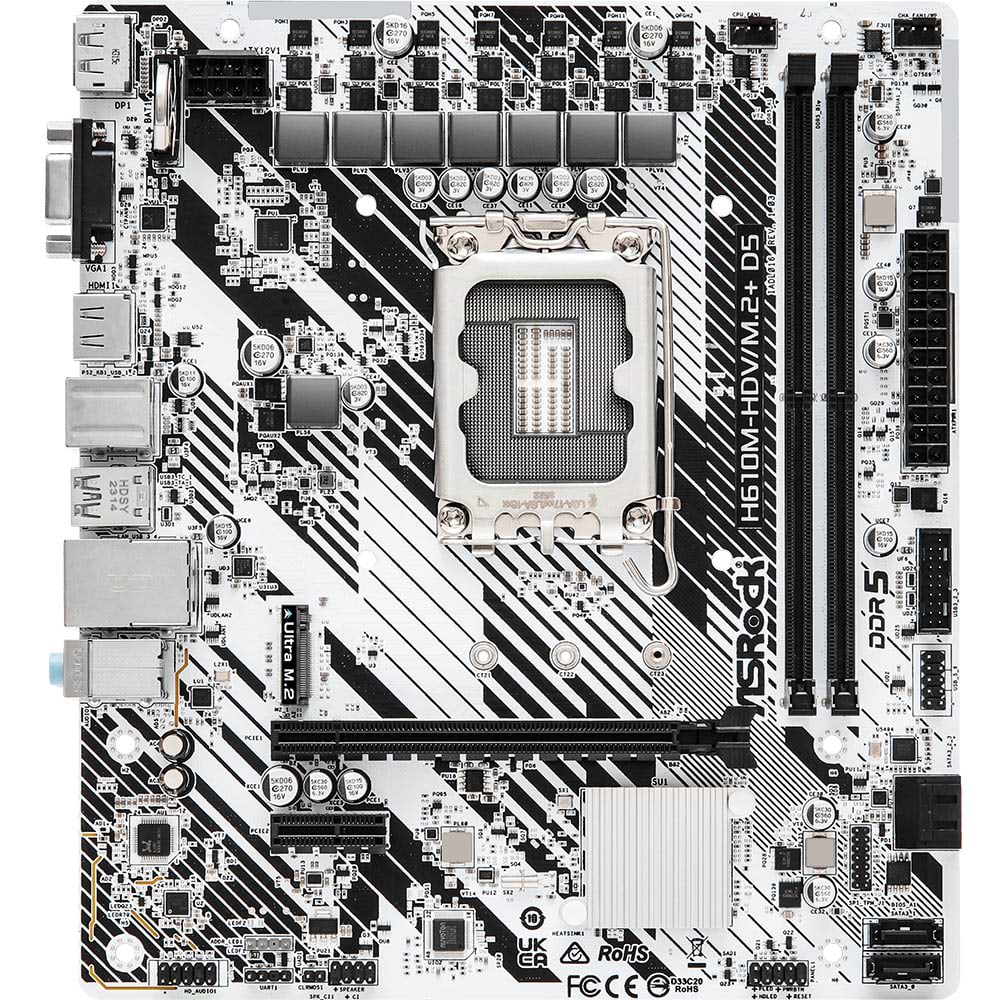 Материнська плата ASRock H610M-HDV/M.2+ D5