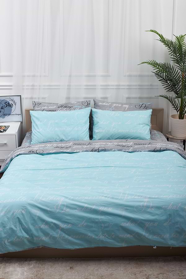 Фото - Комплект постільної білизни Moon&Star 143х210 Autograph Mind Бязь Gold Люкс (MS-820000711)