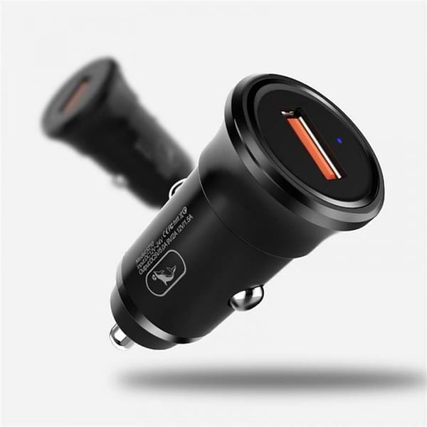 Фото - Автомобильное зарядное устройство SkyDolphin SZ10 QC3.0 (1USB, 3.1A) Black (AZP-000086)