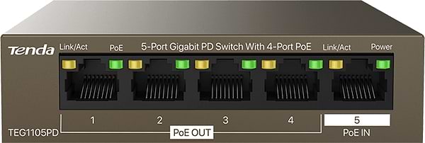 Фото - Коммутатор локальної мережі (Switch) Tenda TEG1105PD