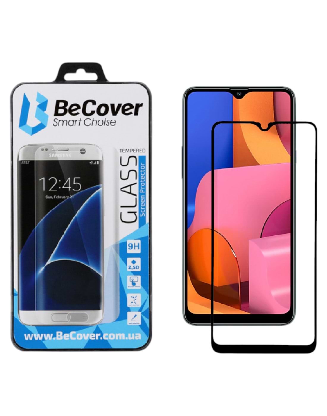 Захисне скло для смартфону BeCover Samsung Galaxy A20s 2019 SM-A207 Black (704166)