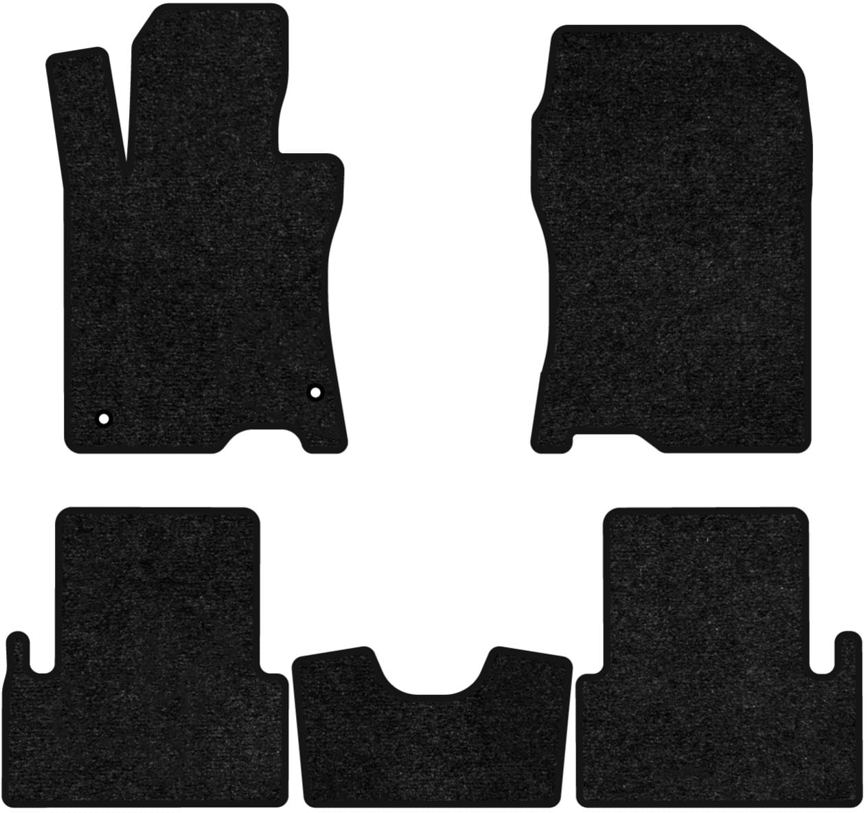 Коврики ворсовые в салон авто EVAtech Standard для Acura TSX (CU2) 2008-2014 2 поколение Sedan USA черный кант AA23199C5TL2VEB