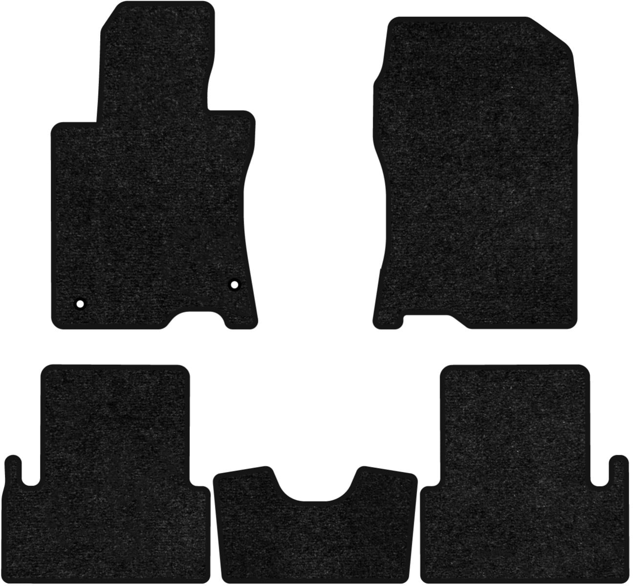 Коврики ворсовые в салон авто EVAtech Standard для Acura TSX (CU2) 2008-2014 2 поколение Sedan USA черный кант AA23199CB5TL2VEB