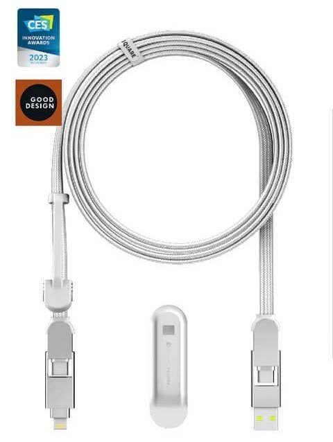 Фото - Кабель синхронізації даних Rolling Square 6in1, inCharge XL 3 м White (XLL02R)