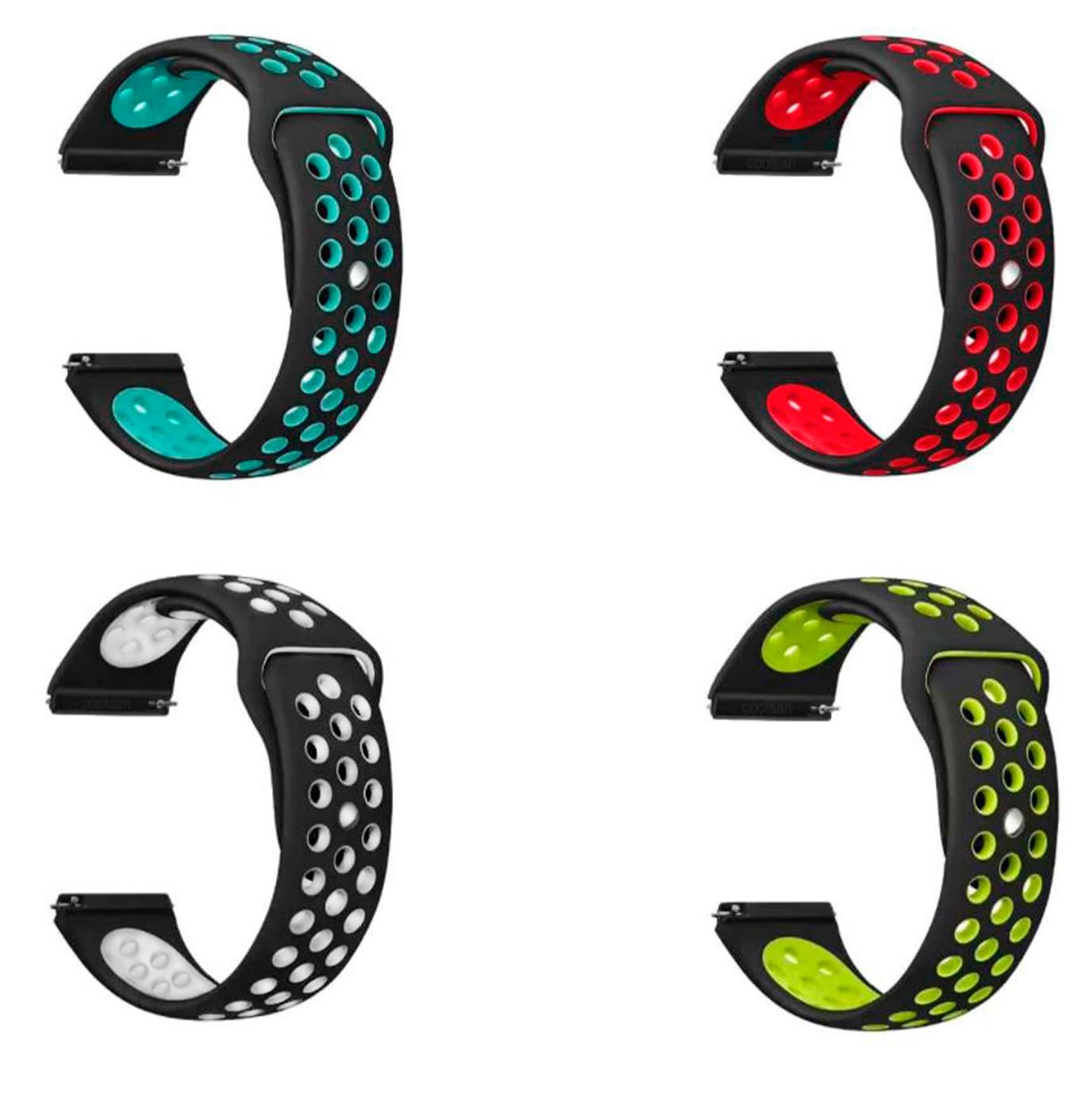 Ремінець для смарт-годинника BeCover набір 4 кольори Vents Style for Huawei Watch GT 2 42mm Girl (706530)