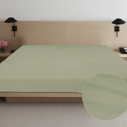 Фото - Простынь евро Ярослав сатин 220х240 диз.05 (оливковый) (39646)