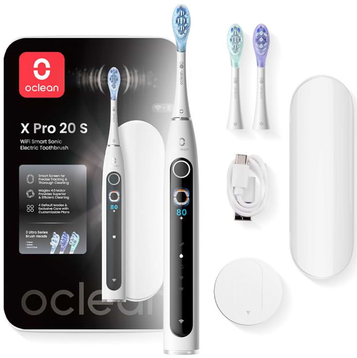 Зубная щетка электрическая Oclean X Pro 20 Set White (6970810556971) - Фото 1