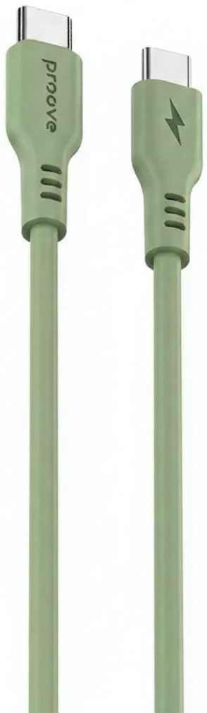 Кабель синхронизации данных Proove Rebirth Type-C to Type-С 60W (1m) green (CCRE60002211) - Фото 1
