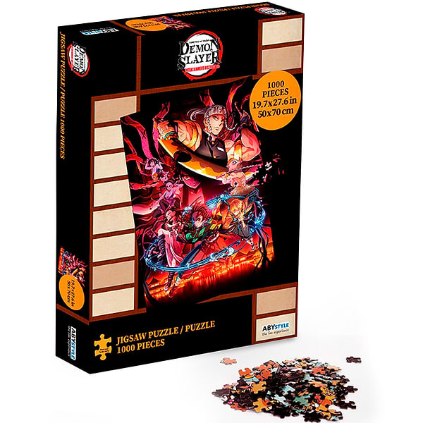 Фото - Пазлы (8+) ABYstyle DEMON SLAYER: KIMETSU NO YAIBA Key Art 1000 эл. (ABYJDP014)