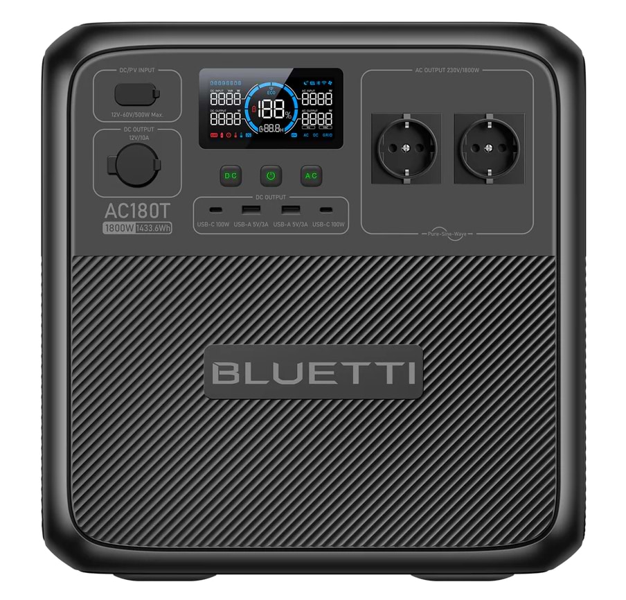 Зарядна станція універсальна Bluetti AC180T 1800W Solar Portable Power Station - Фото 1
