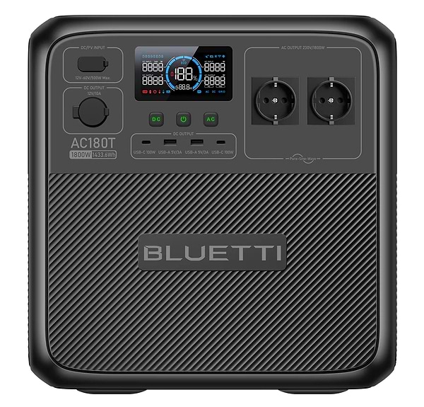 Фото - Зарядная станция универсальная Bluetti AC180T 1800W Solar Portable Power Station