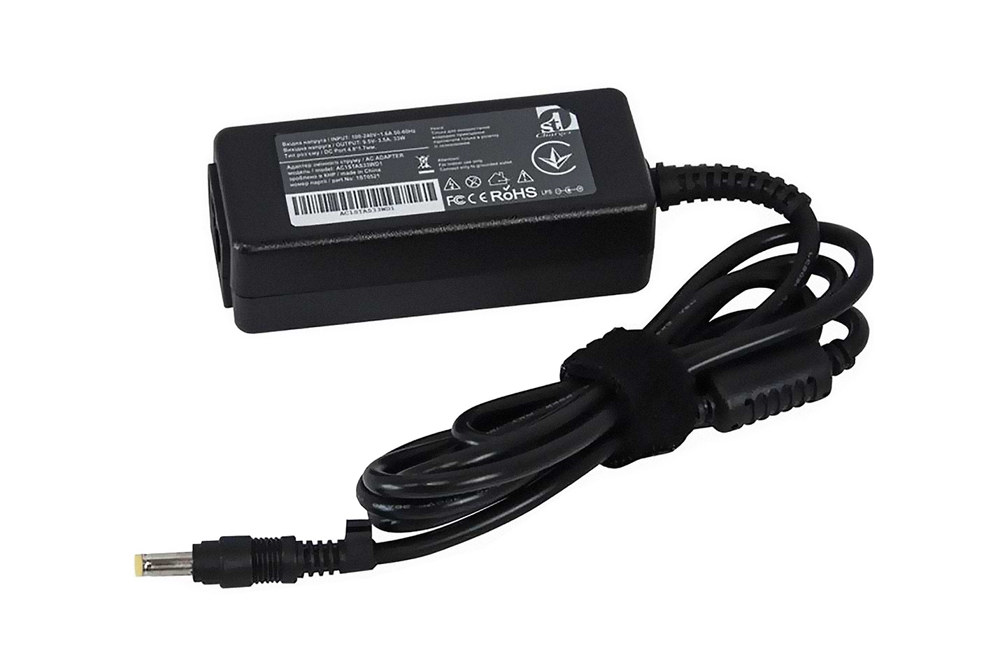 Зарядное устройство для ноутбука 1stCharger Asus 33W 9.5V 3.5A 4.8x1.7 силовой кабель (AC1STAS33WD1) - Фото 1