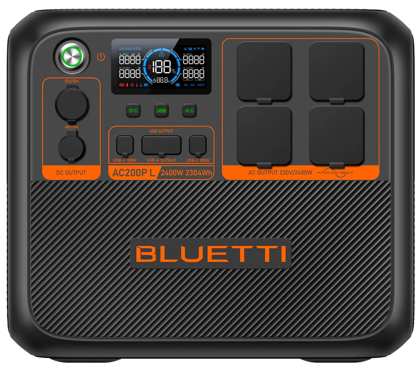 Зарядная станция универсальная Bluetti AC200PL Expandable Power Station 2400W