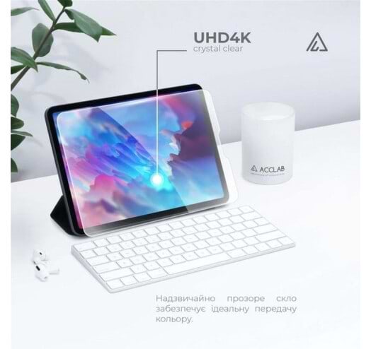 Фото - Захисне скло для планшету ACCLAB Full Glue for Apple iPad 10.2/9th 2021 10.2" (1283126575631)