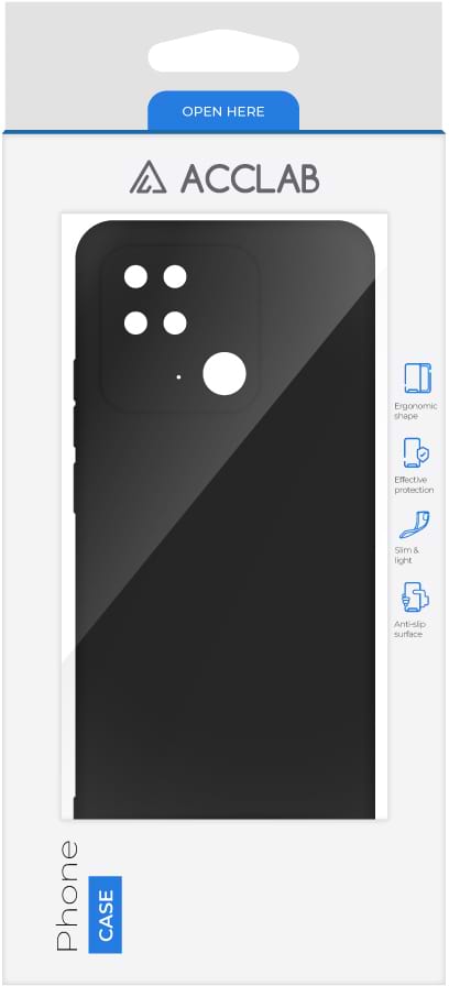 Фото - Чехол для смартфона ACCLAB Silicone Case for Xiaomi Redmi 10C Black (1283126602320)