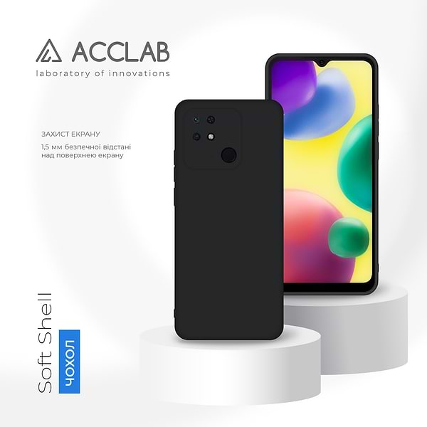 Фото - Чехол для смартфона ACCLAB Silicone Case for Xiaomi Redmi 10C Black (1283126602320)