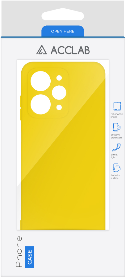 Фото - Чохол для смартфону ACCLAB Silicone Case for Xiaomi Redmi 12 Yellow (1283126602344)