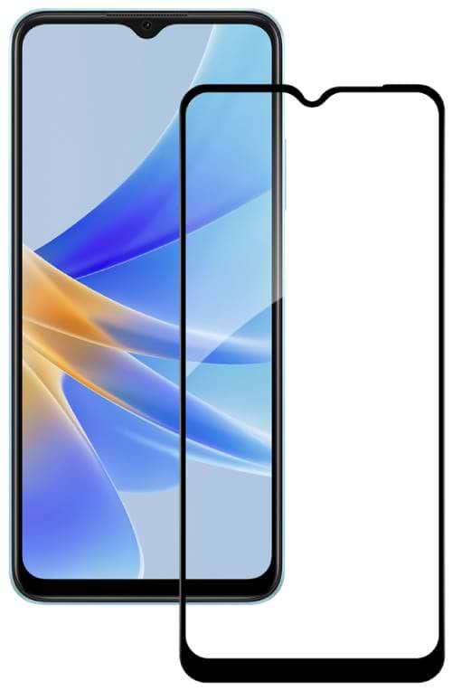 Защитное стекло для смартфона ACCLAB 9H for Oppo A17k / A15 / A16 / A17 / A18 / A38 4G / A55 5G / A57 / A58 5G / A77 Black (1283126593635)