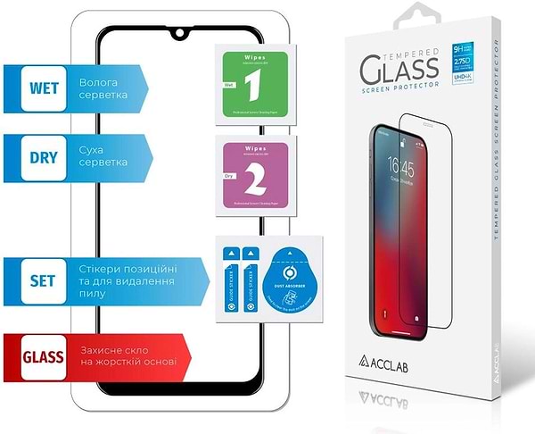Фото - Защитное стекло для смартфона ACCLAB Full Glue for Samsung A30s (1283126508561)