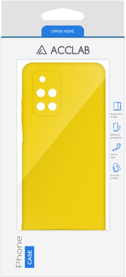 Фото - Чохол для смартфону ACCLAB Silicone Case for Xiaomi Redmi 10 2022 Yellow (1283126602252)